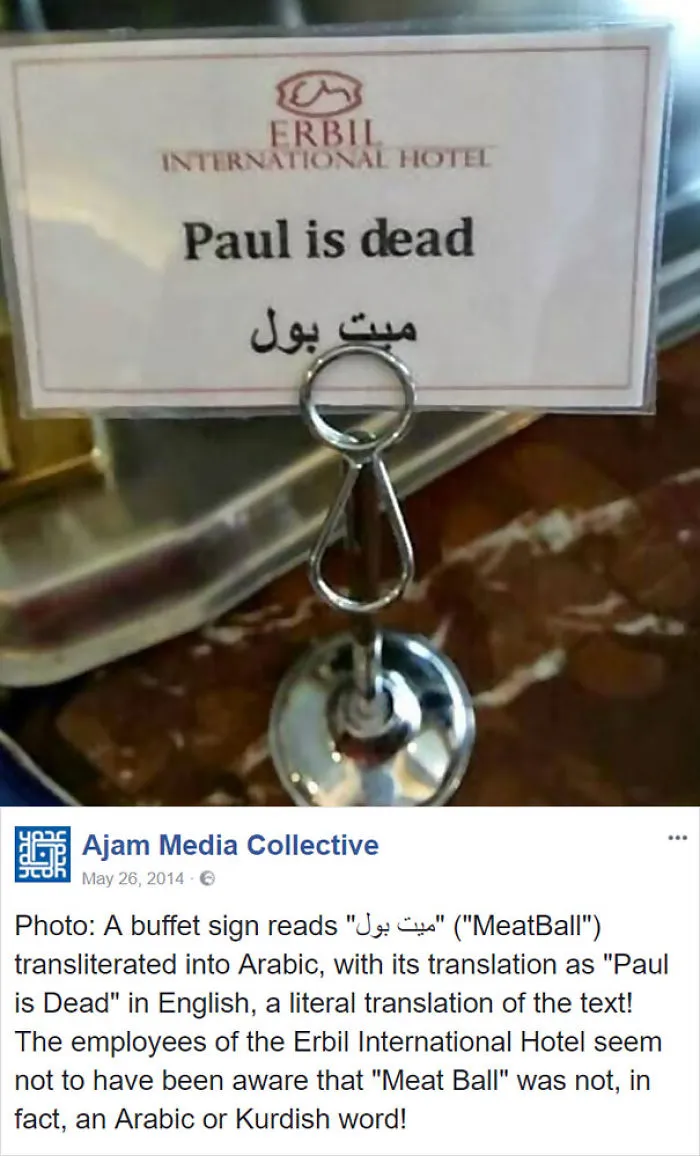 Paul Is Dead Or Just Meatballs?