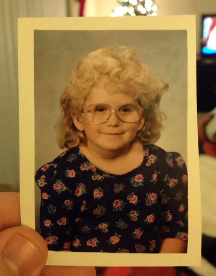 Mi esposa, la que parecia una señora sexagenaria, un año antes de la foto anterior
