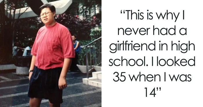 30 Embarrassing Childhood Photos Where Kids Look A Couple Of Decades Older