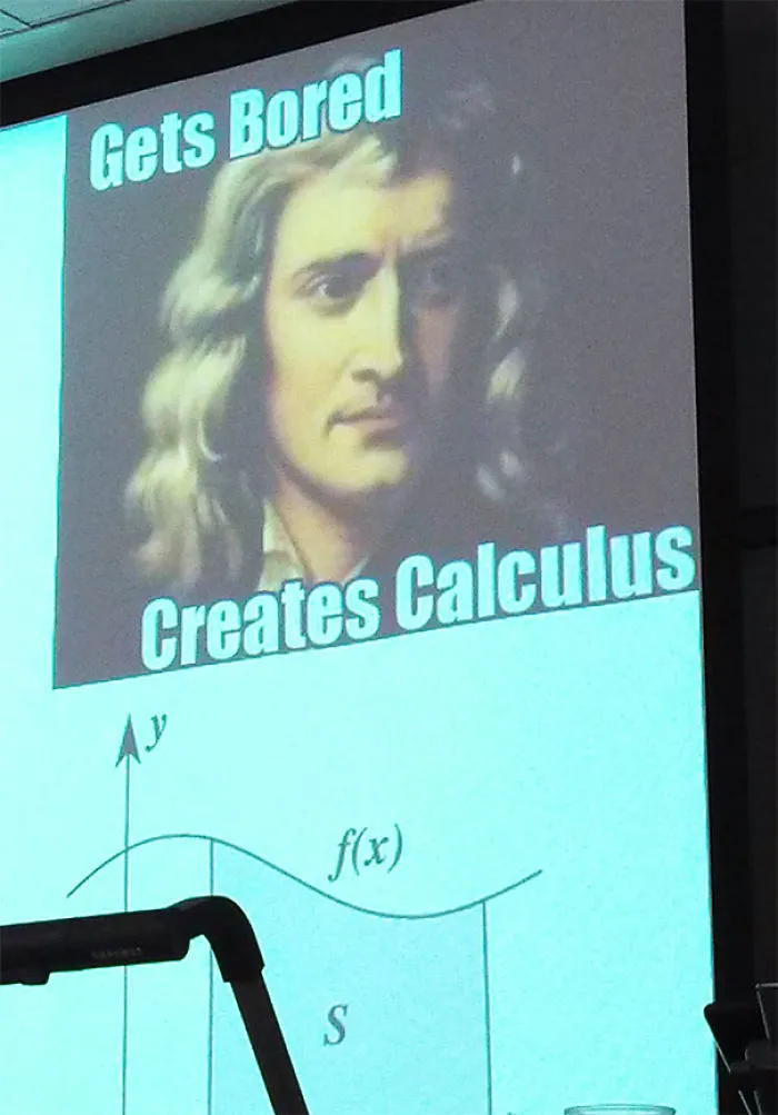 Gets bored creates calculus meme
