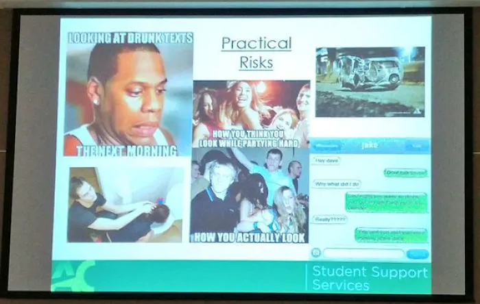 Funny presentation about practical risks and memes