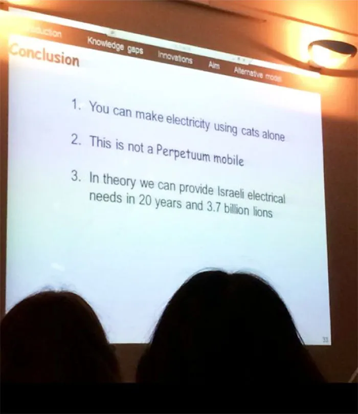 Funny presentation about electricity