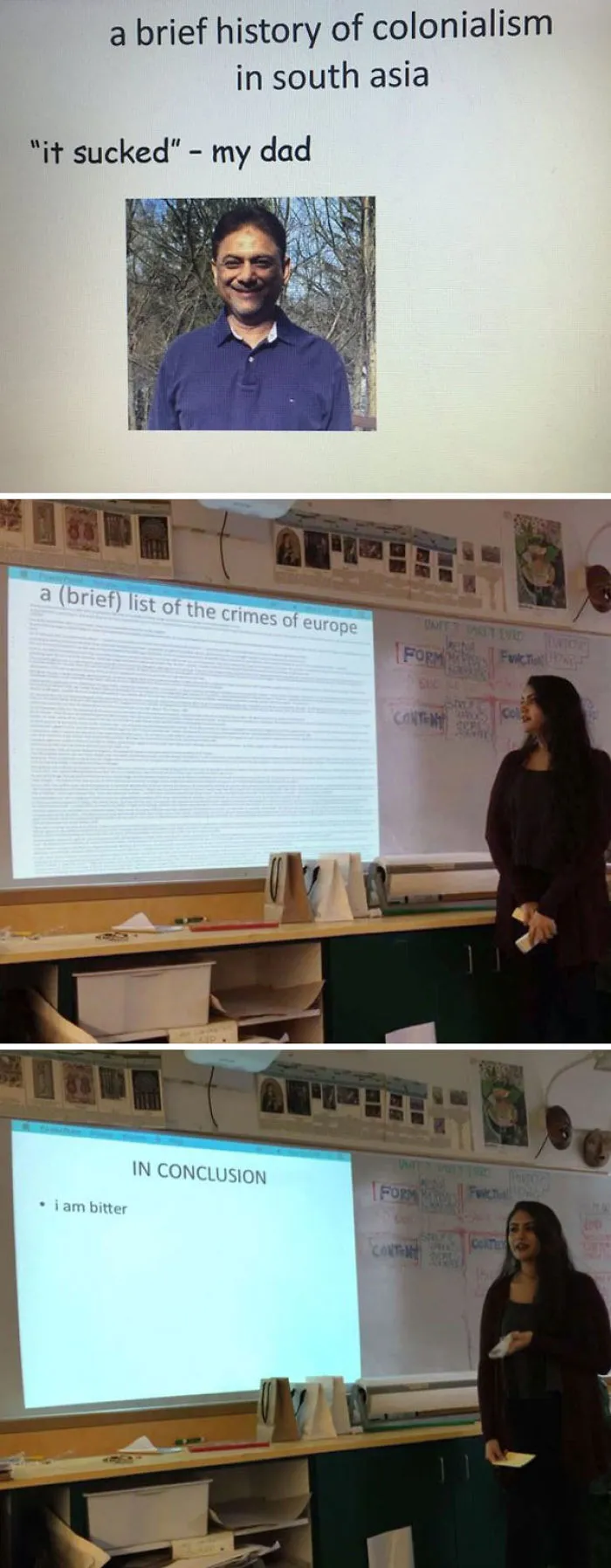 Funny presentation about a brief history of colonialism in south asia