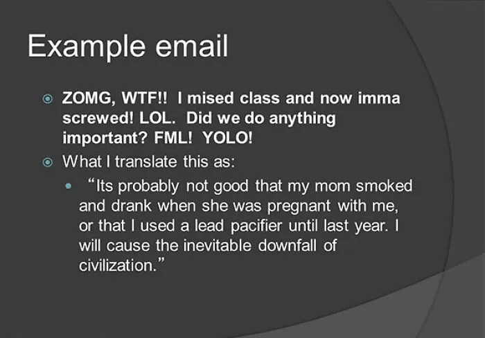 Slide From My Informatics Prof's Intro