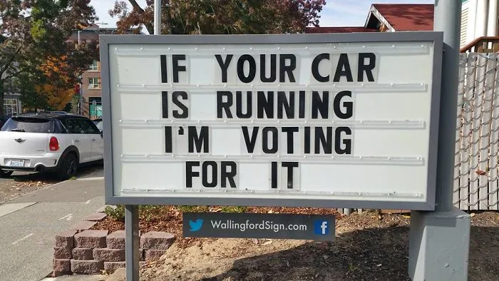 Local Gas Station Makes Whole Town Laugh Every Day With The Funniest Signs Ever