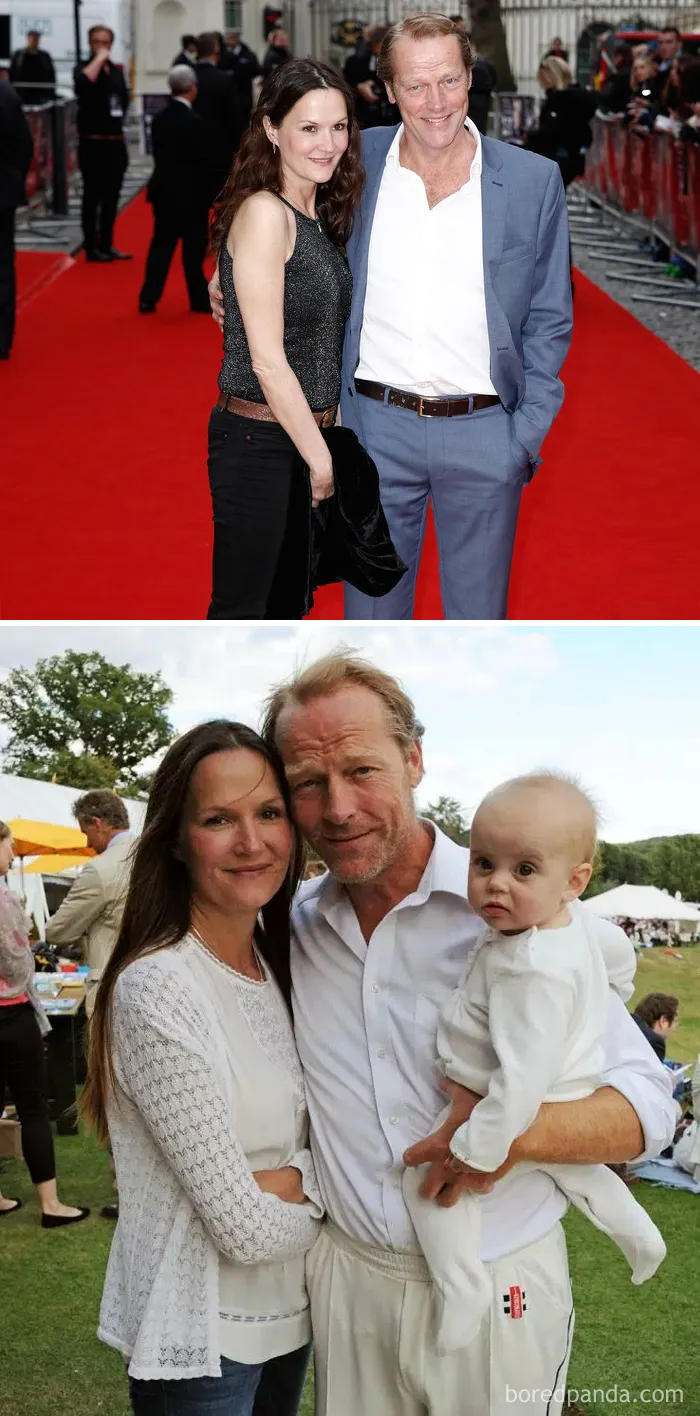 Iain Glen (Jorah Mormont) Y La Actriz Charlotte Emmerson