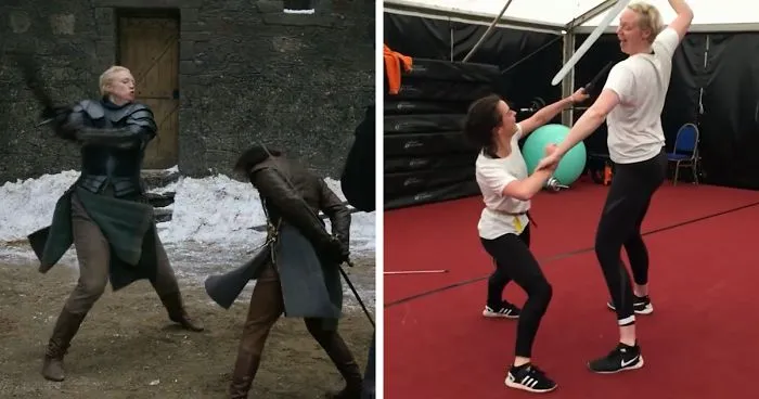 Arya (5'1") Vs Brienne (6'3"): Behind-The-Scenes Video Reveals How Badass They Are In Real-Life