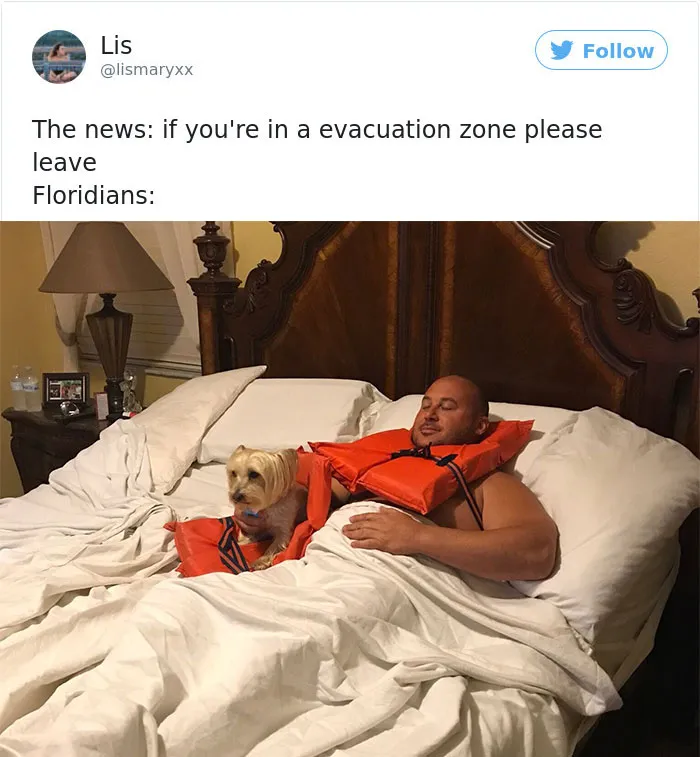 "If You're In A Evacuation Zone Please Leave"