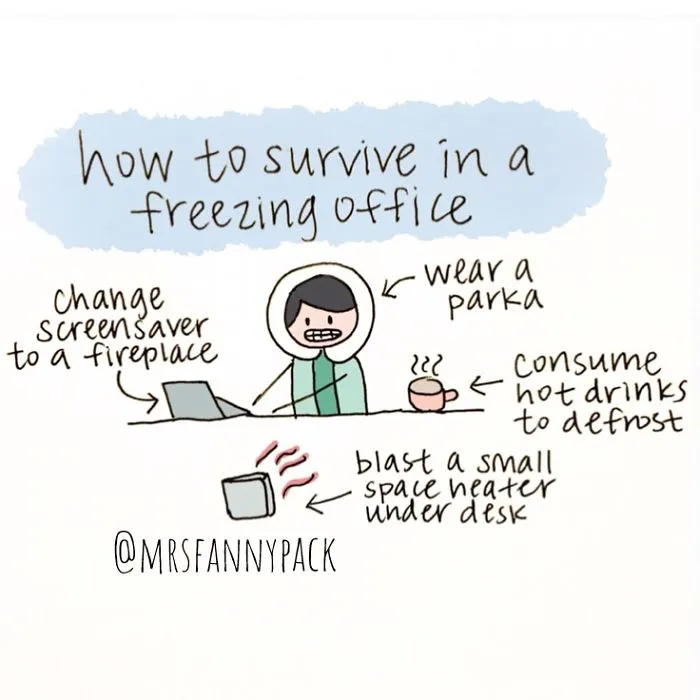How To Survive In A Freezing Office