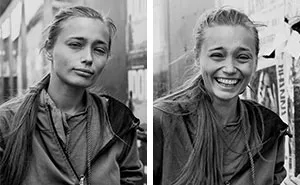 10 Portraits Of Strangers Before & After Photographer Kissed Them