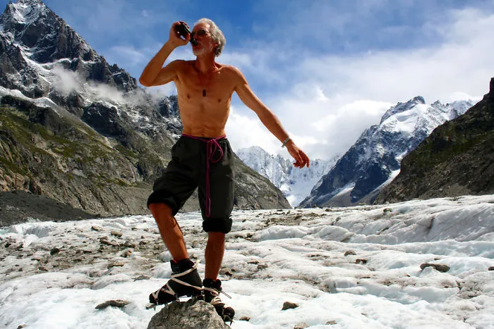 My Dad In 2014 On The Age Of 65 On His Trip To Mont Blanc.