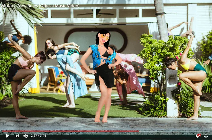 Mulan As Dua Lipa - New Rules