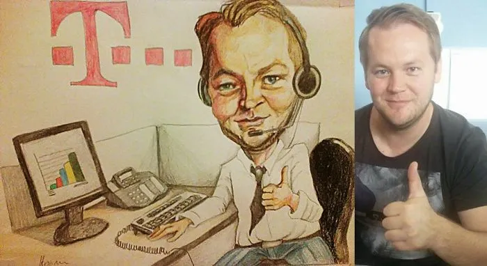 I Made Portrait Caricature As Commission