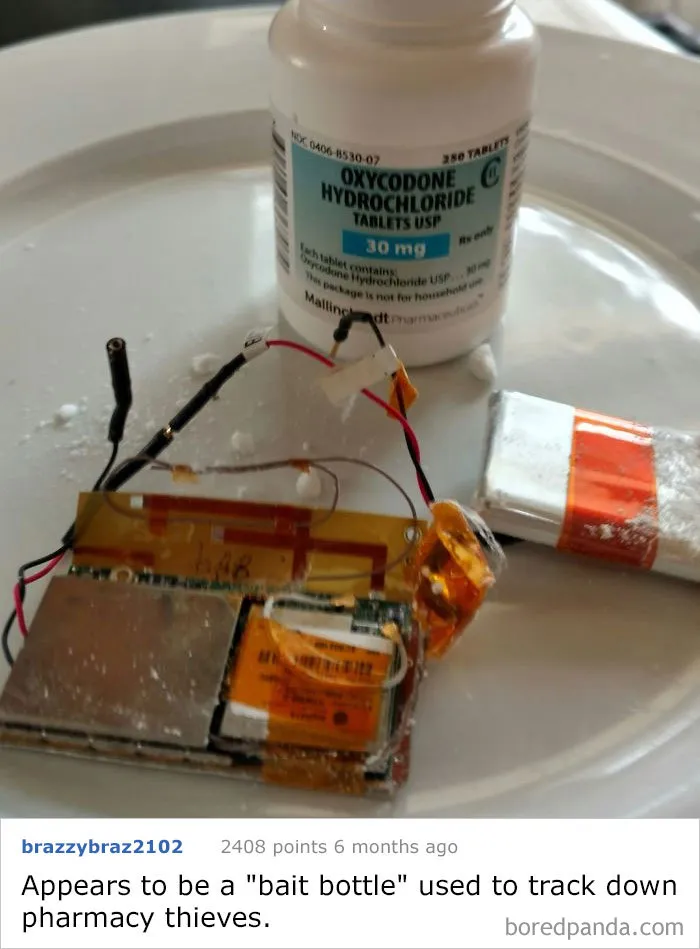 Oxycodone Bottle Found In The Woods With Electronics Inside. What Is This Thing?