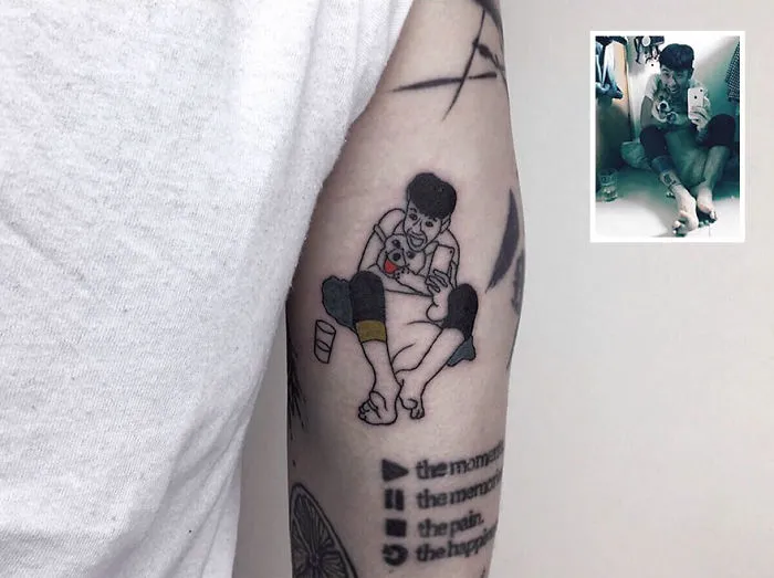 Artist Turns Your Most Nostalgic Childhood Pics Into Stylish Tattoos So You Always Have Them On Your Skin