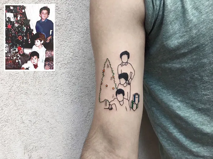 Artist Turns Your Most Nostalgic Childhood Pics Into Stylish Tattoos So You Always Have Them On Your Skin
