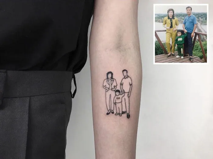 Artist Turns Your Most Nostalgic Childhood Pics Into Stylish Tattoos So You Always Have Them On Your Skin