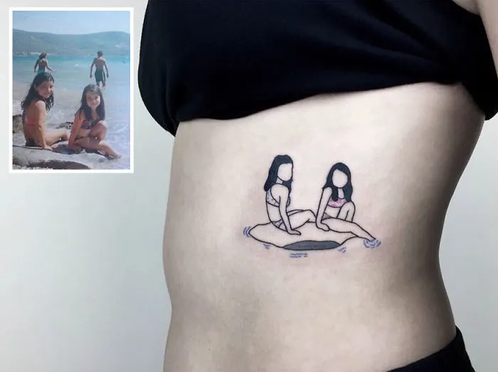 Artist Turns Your Most Nostalgic Childhood Pics Into Stylish Tattoos So You Always Have Them On Your Skin