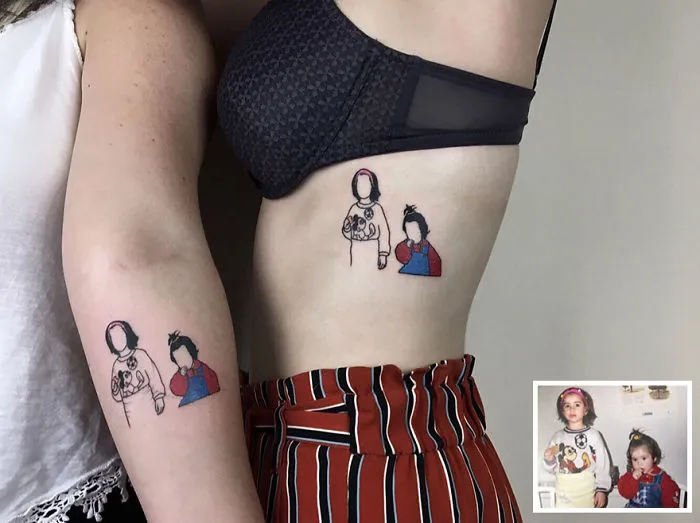 Artist Turns Your Most Nostalgic Childhood Pics Into Stylish Tattoos So You Always Have Them On Your Skin