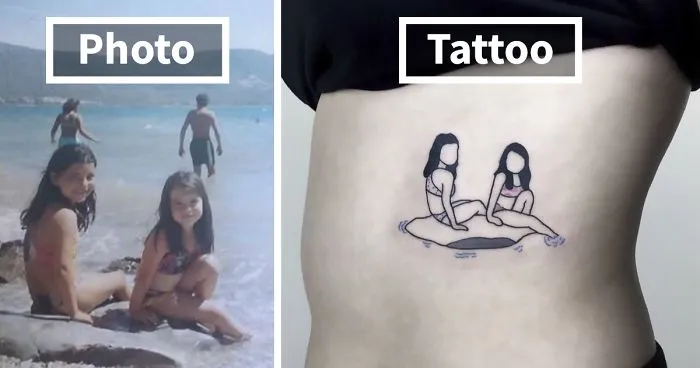 Artist Turns Your Most Nostalgic Childhood Pics Into Stylish Tattoos So You Always Have Them On Your Skin