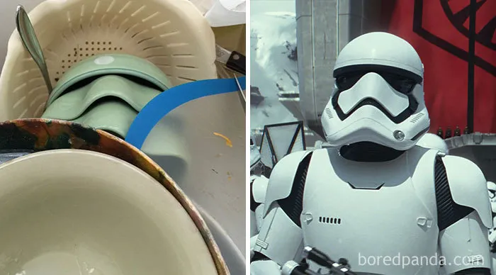 Encontré un soldado imperial mientras fregaba los platos