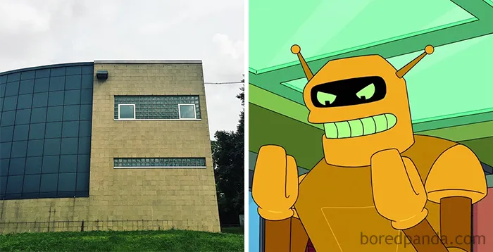 This Building Looks Like Calculon From Futurama