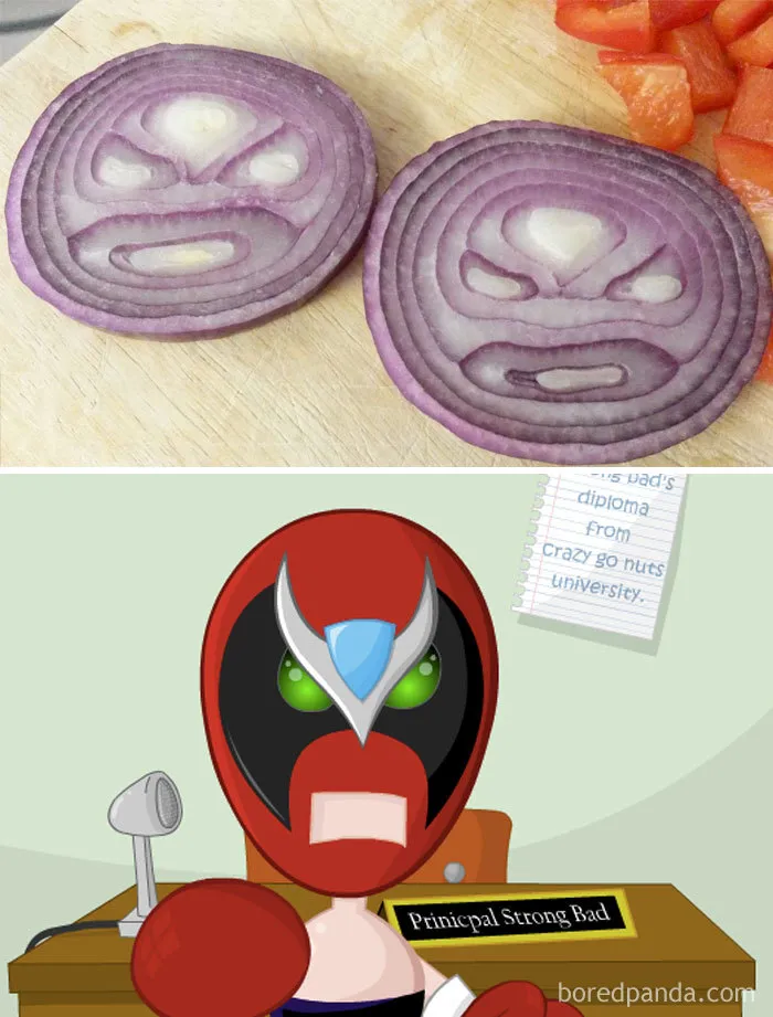 My Dad's Onion Looks Like Strong Bad
