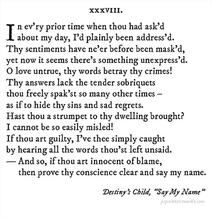 This Is How Popular Songs Would Look If They Were Created In Shakespearean Times