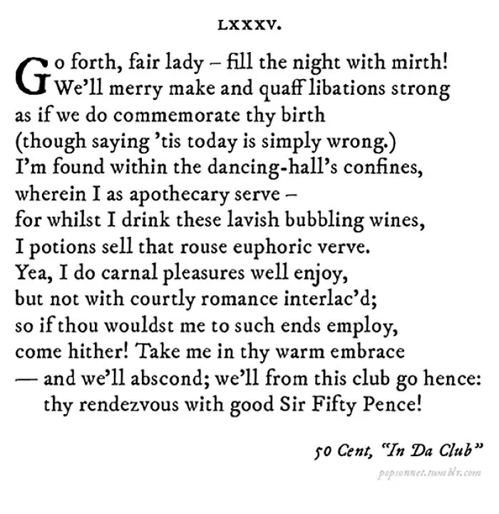 This Is How Popular Songs Would Look If They Were Created In Shakespearean Times