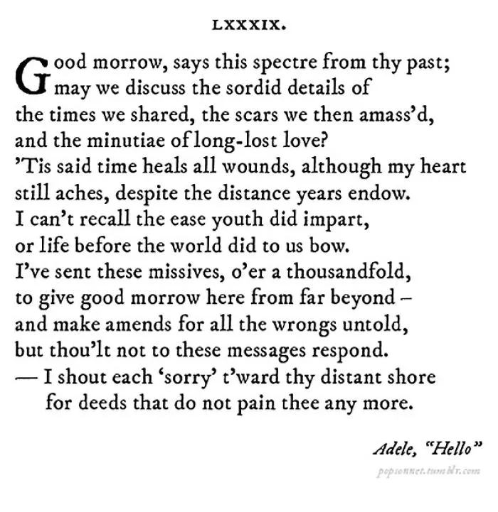 This Is How Popular Songs Would Look If They Were Created In Shakespearean Times