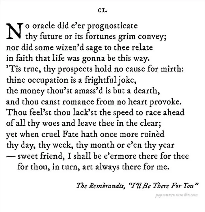 This Is How Popular Songs Would Look If They Were Created In Shakespearean Times