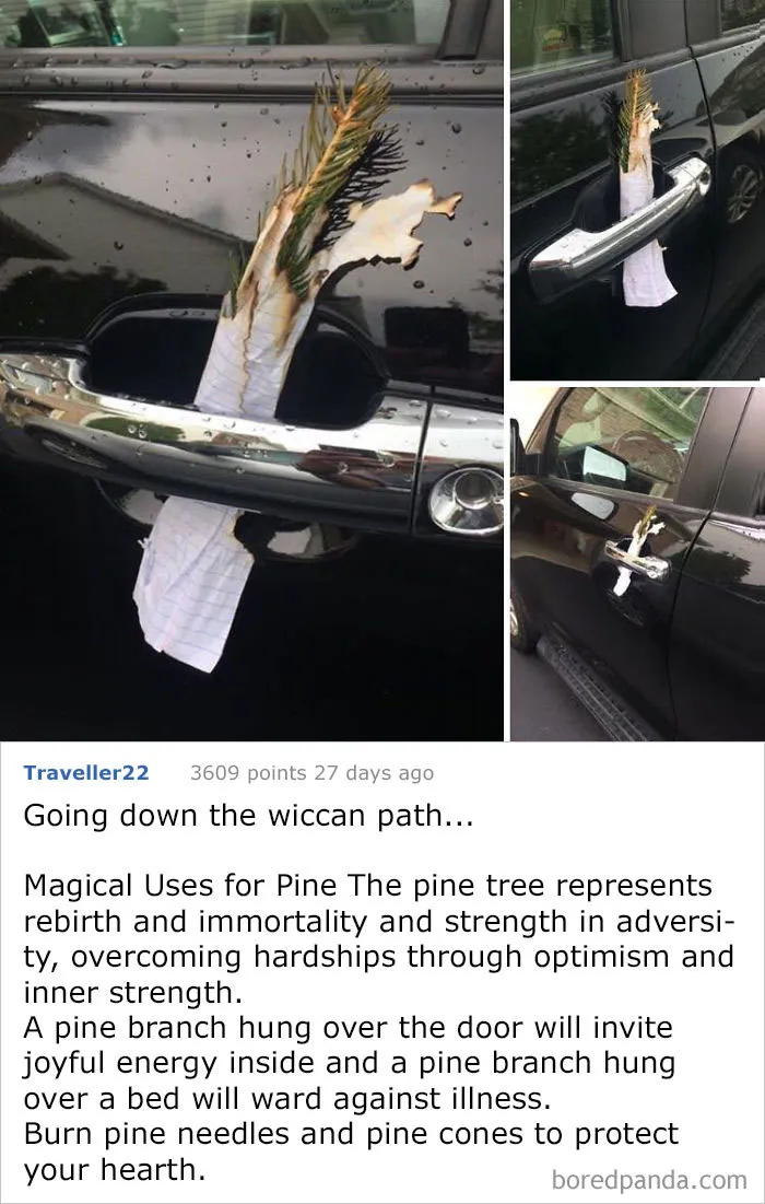 I Came Home Yesterday Afternoon To Find This Tucked In My Car Door. Anyone Have Similar Experience?