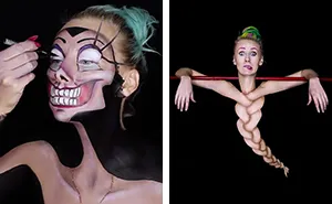 Serbian Artist Creates Incredible Drawings On Her Body