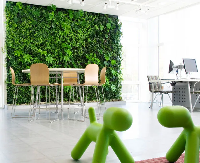 Living Green Walls Increase Employee Productivity By 15%