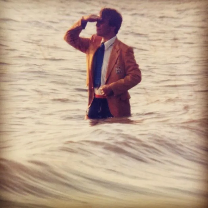 Mi padre en 1982. Dijo que era para la portada de un disco