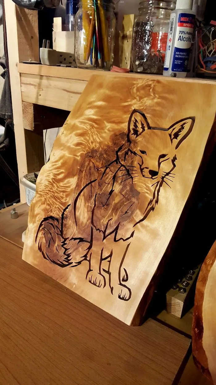 My Wife Loves Foxes, So I Made Her This For Christmas