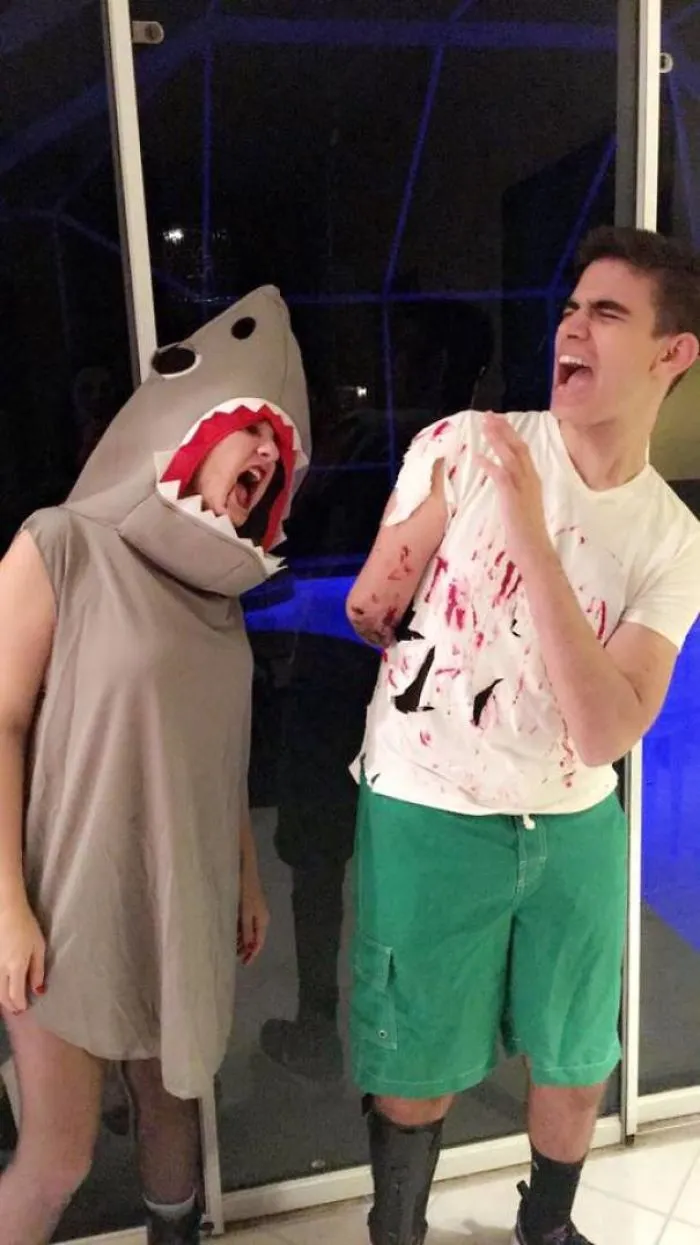 It Was My Cousin's First Halloween As An Amputee... We Decided To Have Some Fun