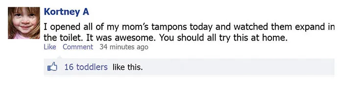 This Is What Would Happen If Toddlers Could Post On Facebook