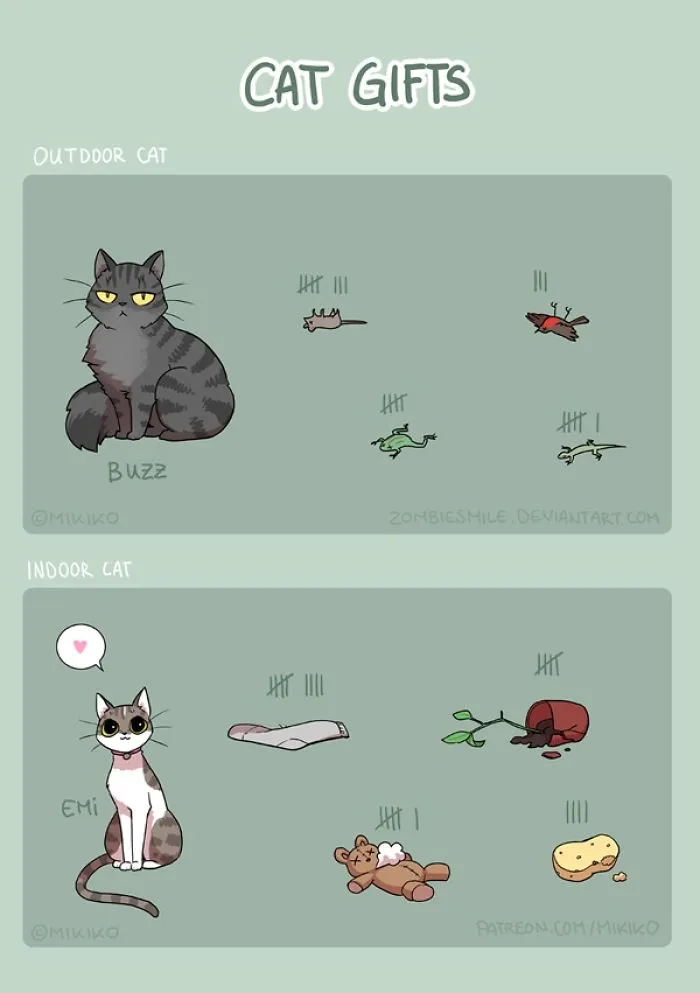 Artist Illustrates Everyday Life With Her Boyfriend And Cat In 56 Adorable Illustrations