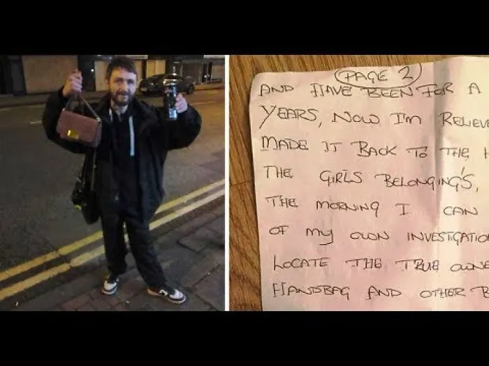Homeless Man Spends 2 Days Returning Lost Bag To Woman – Changes His Life When She Gets It Back