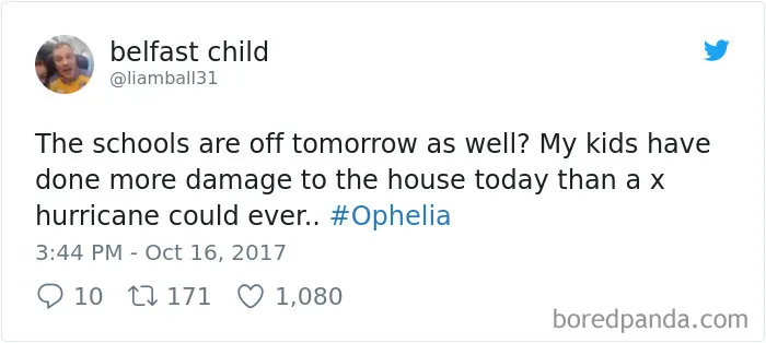 114 Hilarious Reactions To Hurricane Ophelia By Irish People That Prove They're The Craziest Country Ever