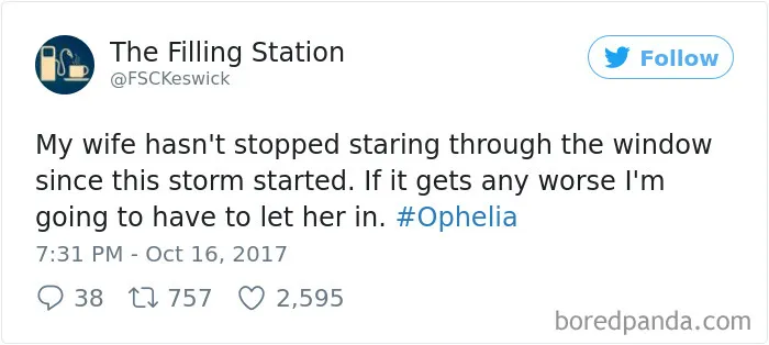 114 Hilarious Reactions To Hurricane Ophelia By Irish People That Prove They're The Craziest Country Ever