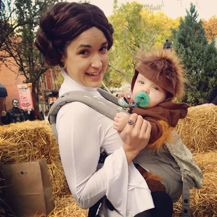 Leia y un ewok