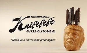 I Made A Knife Block Out Of Donald Trumps Head! It's The Knifefefe Knife Block!
