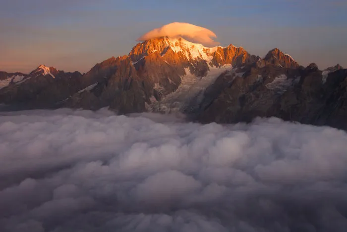 Mont Blanc With The Hat