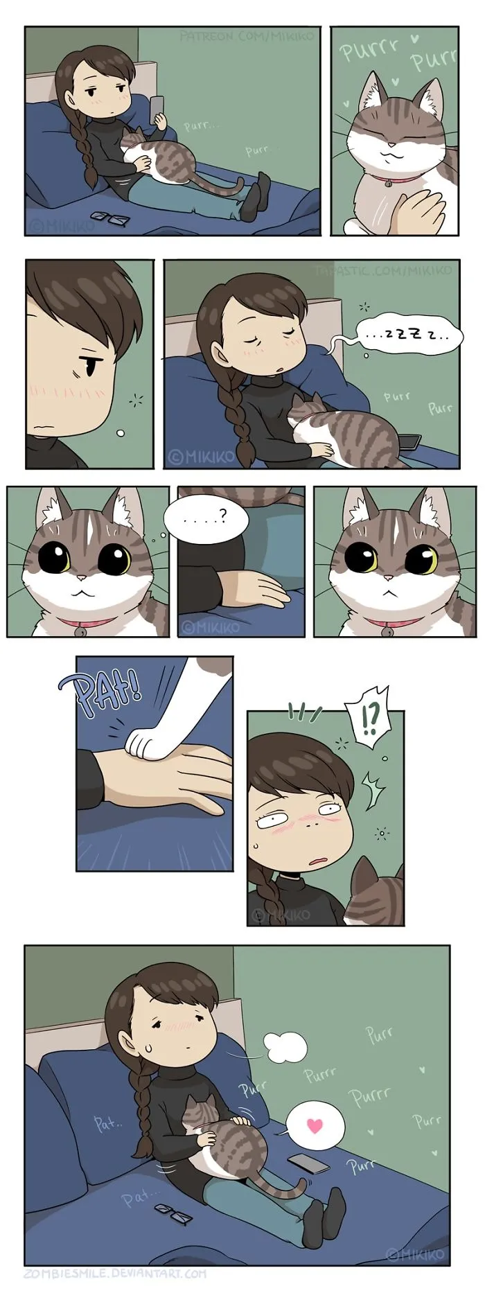 Artist Illustrates Everyday Life With Her Boyfriend And Cat In 54 Adorable Illustrations