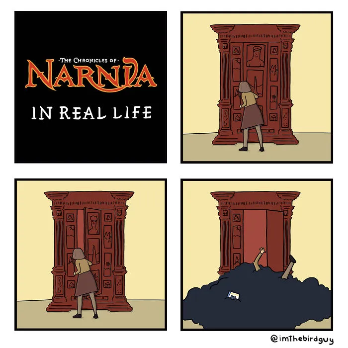 I Illustrated What Would Happen If Movies/ Tv Shows Were Made Nowadays Or In Real Life