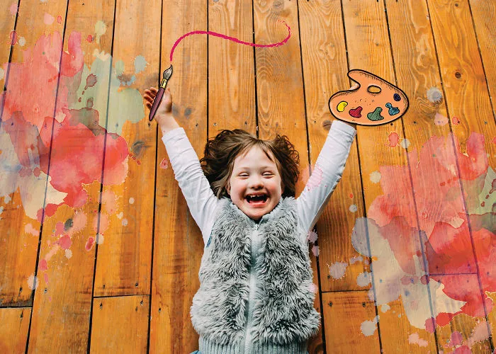 Verica, She Wants To Paint The Whole World With Water Colors; Down Syndrome