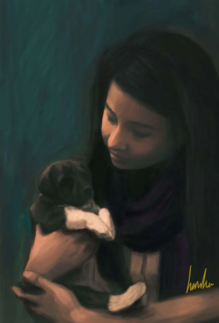 My Husband, Who Was My Boyfriend Then, Made This Beautiful Painting On Our Anniversary..he Still Keeps Surprising Me Even Though We Have Been Together For Quite Sometime Now ..