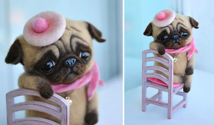 Russian Artists Create Adorable Felted Dogs That Have Their Own Characters